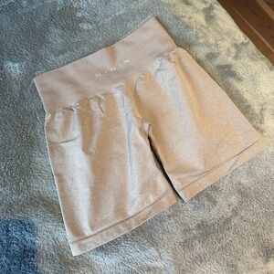 NVGTN Taupe seamless shorts